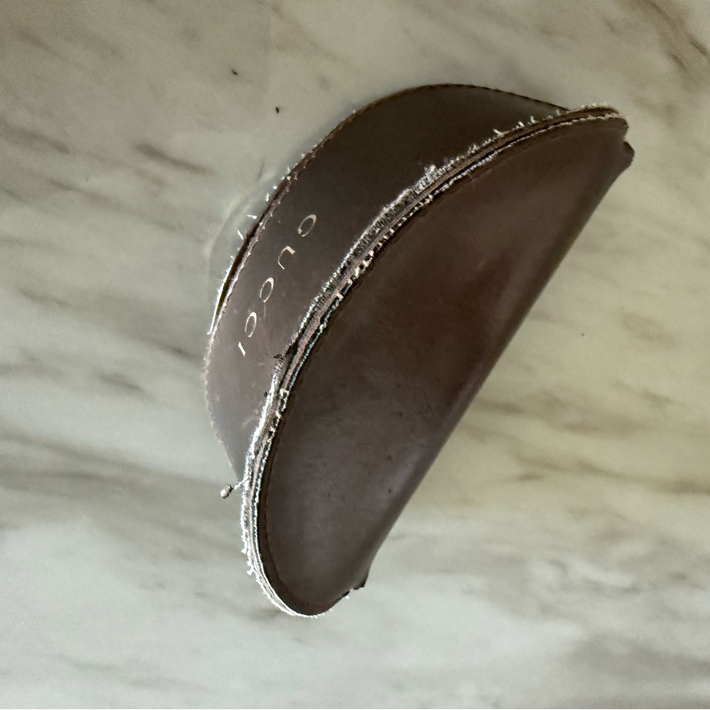 Gucci Black Women’s Sunglasses with Gold Accent - Picture 7 of 7
